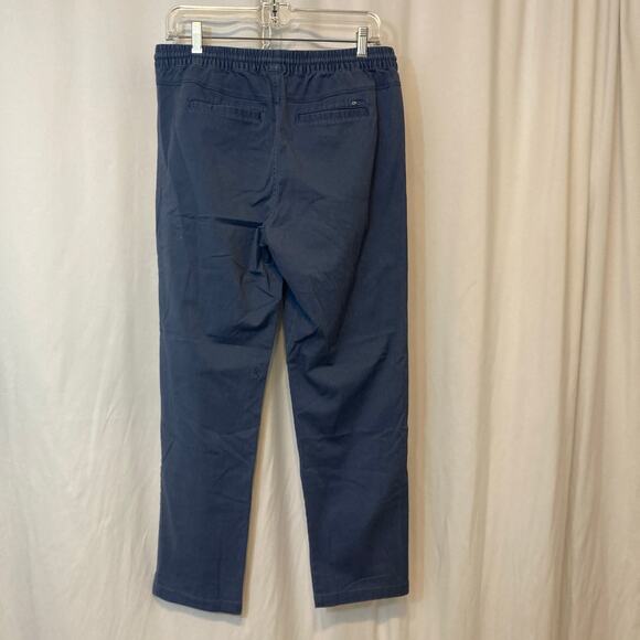 Volcom Repreve Recycled Straight Leg Elastic Waist Drawstring Pullon Blue Pants - Picture 9 of 11